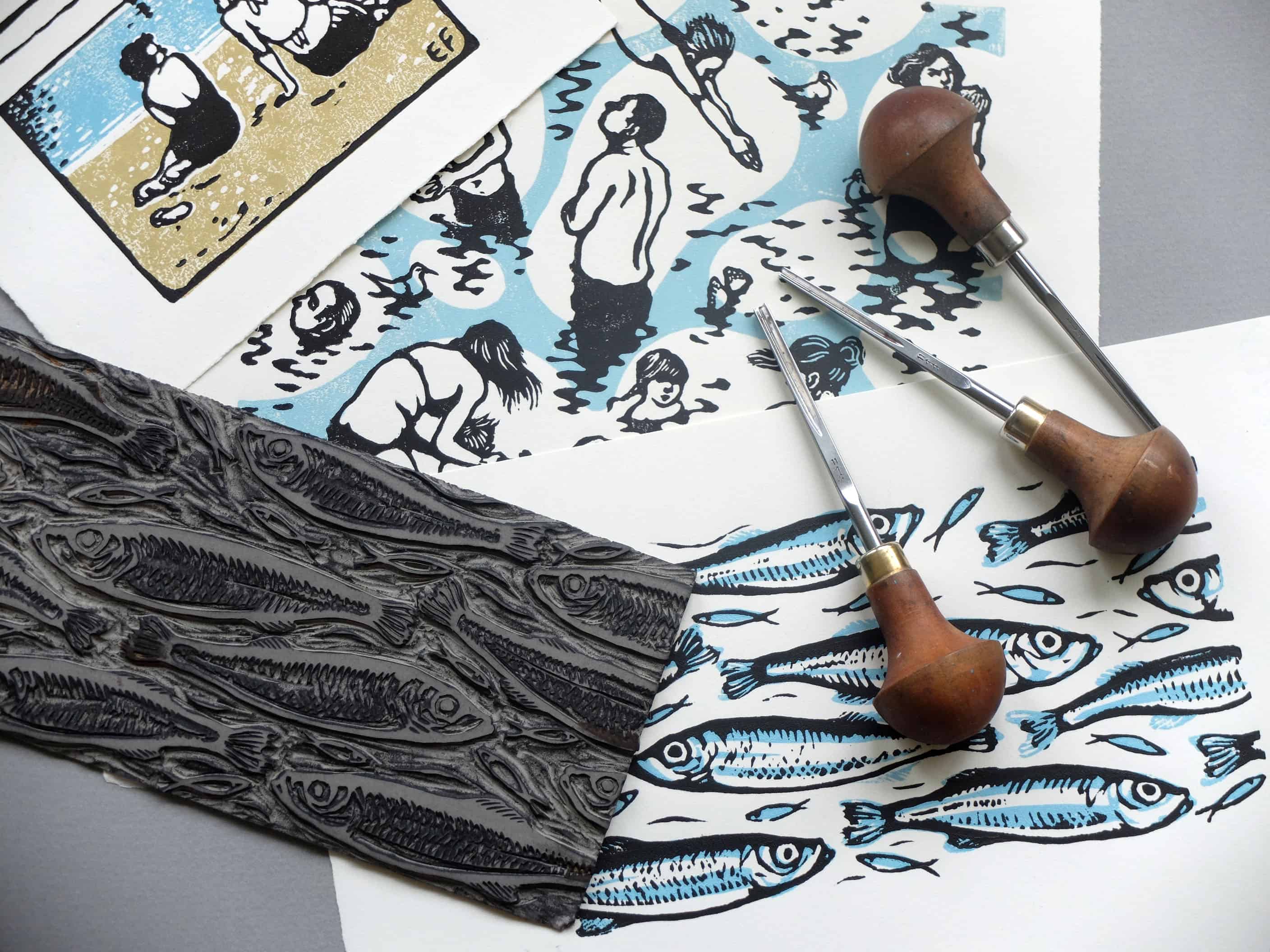 Bilderesultat for Linocut.